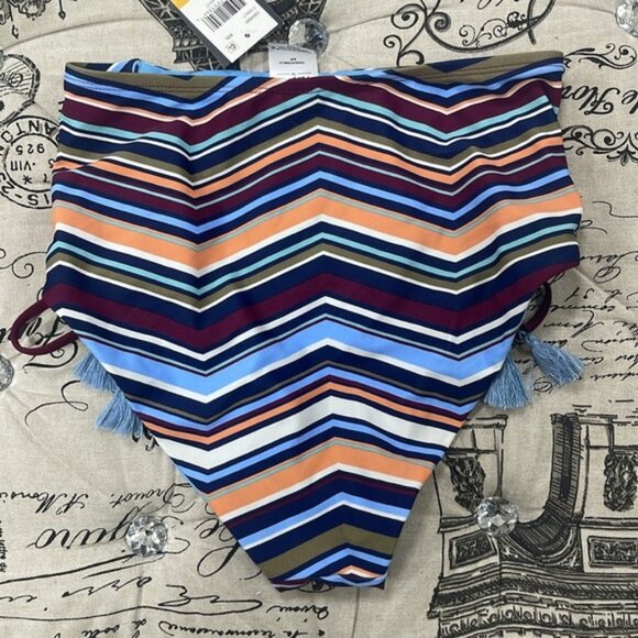 Mossimo Printed High Waist Lace-Up Bikini Bottom - Picture 7 of 8